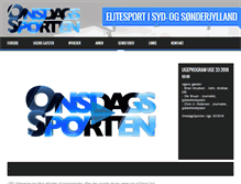Tablet Screenshot of onsdagssporten.dk
